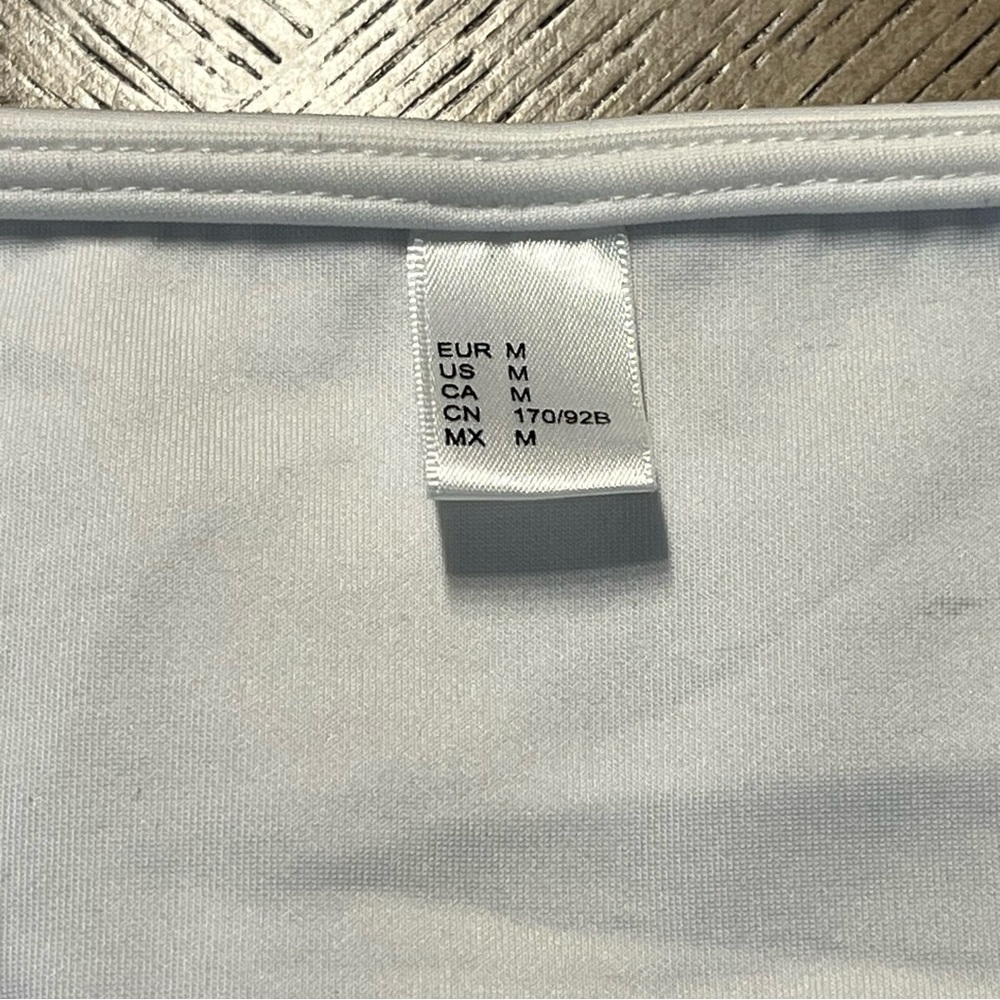 White Long Sleeve Bishop Sleeve Tie Waist Wrap Top/Blouse - Picture 5 of 11